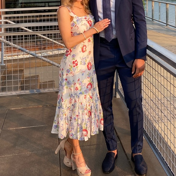 LoveShackFancy Weslan Midi Dress - Picture 2 of 9